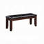 Banc de salle à manger cerise 1pc rembourré siège en polyuréthane