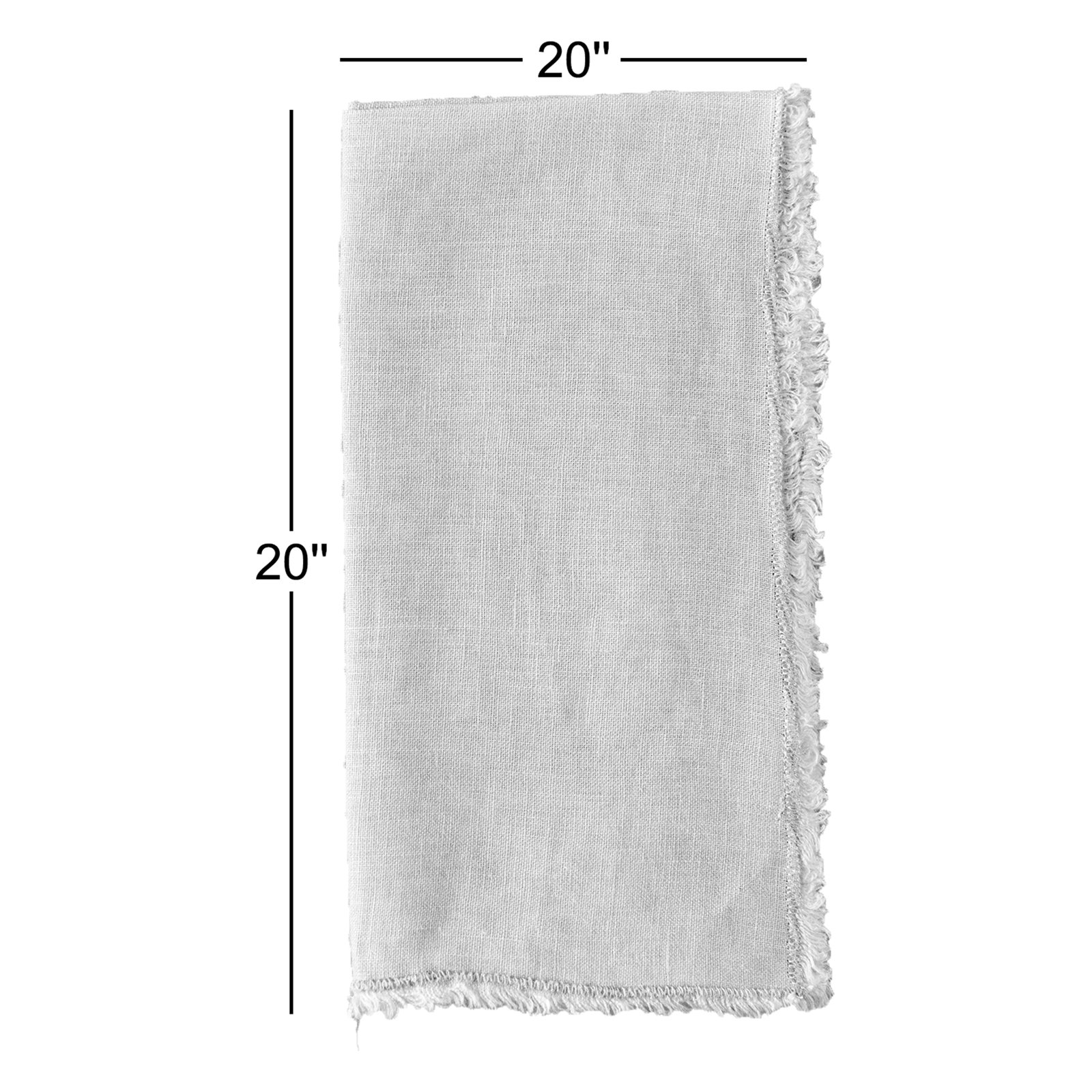 Zadia Reversible Linen Napkin, Gray
