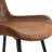 Retro Dining Table Set With Fishbone Pattern And Techno-fabric Chairs