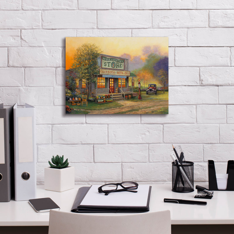 «Old Country Store» par John Zaccheo, H 12 po x l 16 po