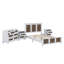 Lit plateforme avec table de chevet et commode avec rangement-92514134