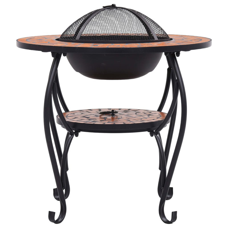 Esmeyer Mosaic Fire Pit Table 68 cm Ceramic, Terracotta