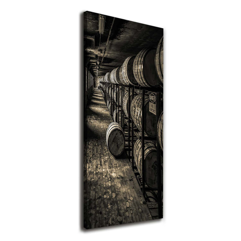 Bourbon Barrels - Wrapped Canvas Print