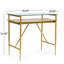 Console moderne, table de couloir, table Hoyer avec plateau en verre
