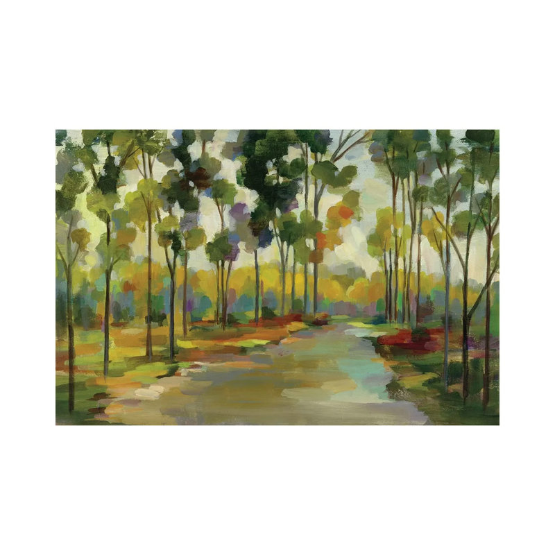 Path In The Forest by Silvia Vassileva - Gallery-Wrapped Canvas Giclée on Canvas, 20.32 cm H x 30.48 cm W, Canvas
