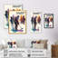 Joueur de hockey devant le paysage urbain I - Impression sur toile-1138503072-1138503085
