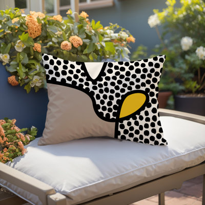 Coussin lombaire réversible intérieur / extérieur Jai Abstract