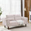 Canapé-lit futon convertible, causeuse confortable avec accoudoirs réglables-111377387