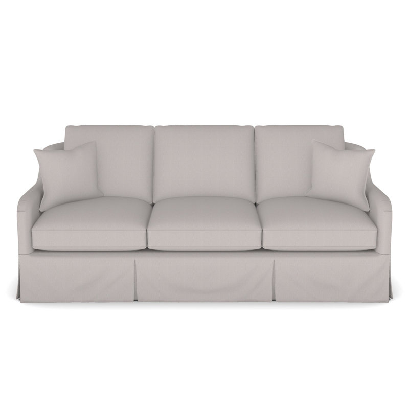 Fisher Waterfall Skirt Sofa, Navada Granite