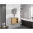 24'' Wall-Mounted Bathroom Vanity With White Ceramic Sink & Soft-Close Door, , Light Oak-120049330-120049329