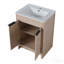 Meuble-lavabo autoportant de 24 po avec 2 portes d'armoire à fermeture en douceur ((Kd-Packing), seulement meuble-lavabo sans comptoir