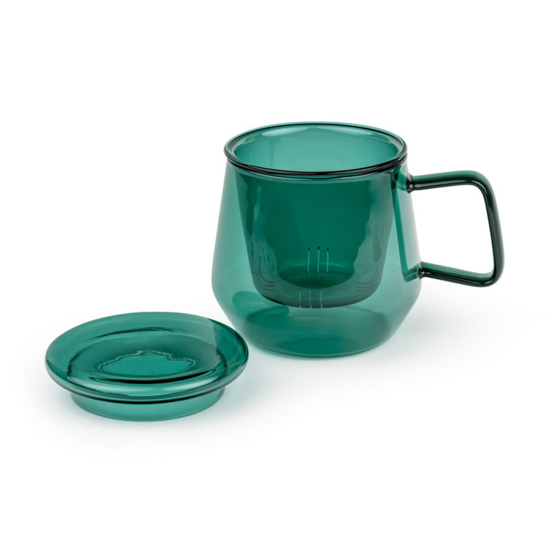 Glass Teacup, Green