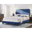 Ensemble de lit double en velours bleu marine Valletta-979292321-979292322