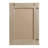 1 PCS Rectangular Wood And Rattan Mirror Gray