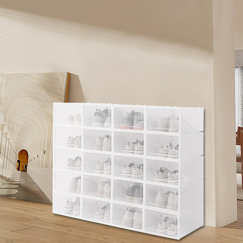 Cherith 20 Shoe Storage Plastic Organizers Stackable