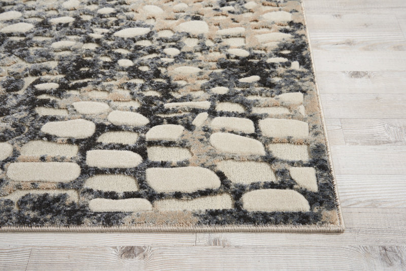 Gleam Abstract Area Rug in Flint, Rectangle 5'3" x 7'3"