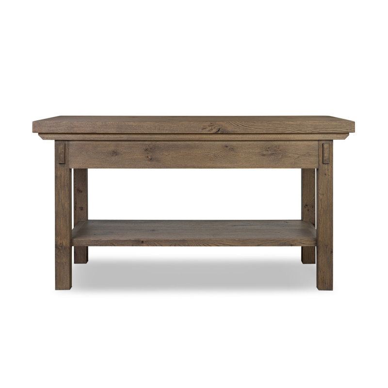 Tobiah Kitchen Island-Brown Oak
