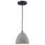 Zac 1 - Light Concrete Dome Pendant