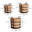 Ensemble de 3 paniers de rangement Willow Rustic Cottage-1016449753