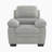 Mellitz 37.5" Modern Armchair with Textured Fabric, Pocket Coils, Faux Wood Legs-546751739