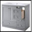 Ensemble de meuble-lavabo simple 17,90 po avec plateau en résine Fahiza-1762146284