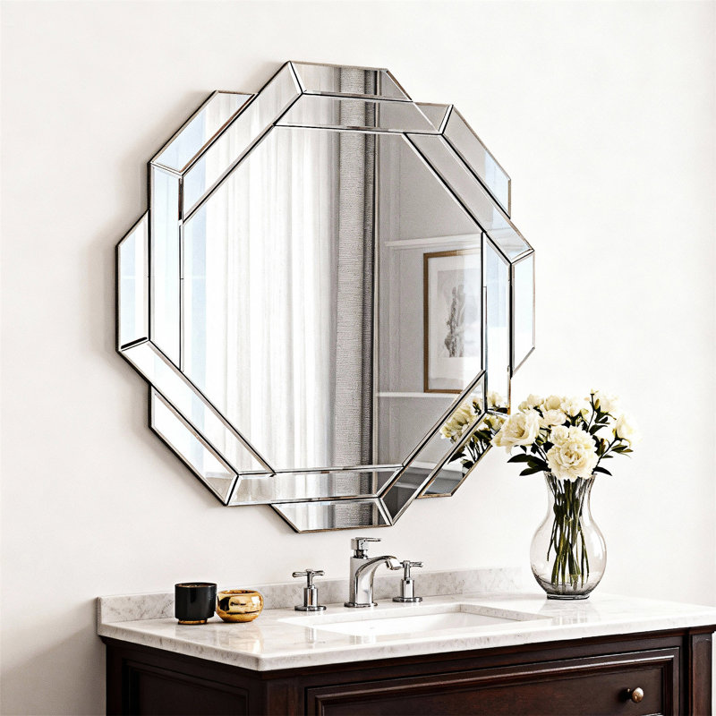 Miroir mural octogonal