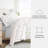 8-Piece Reversible Bedding Bundle - Patterned Duvet Cover, Comforter Insert and Solid Sheet Set-99311790-99311798