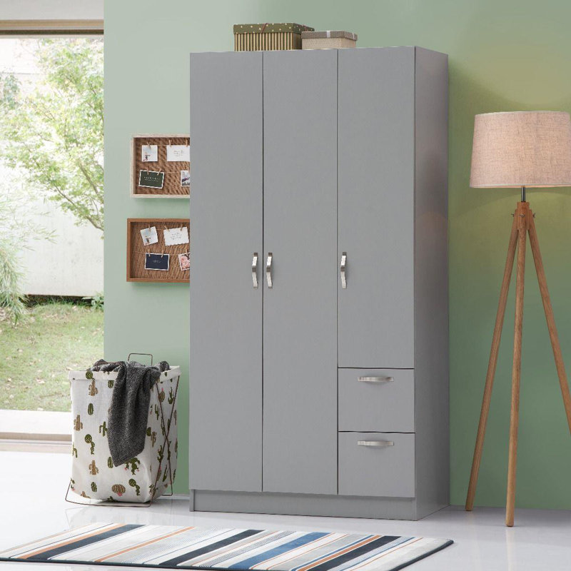 3 Door Manufactured Wood Wardrobe