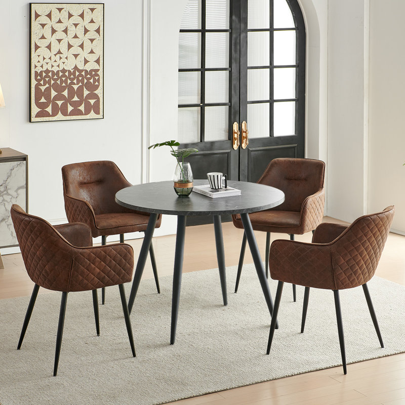 4 - Person Dining Set, Brown