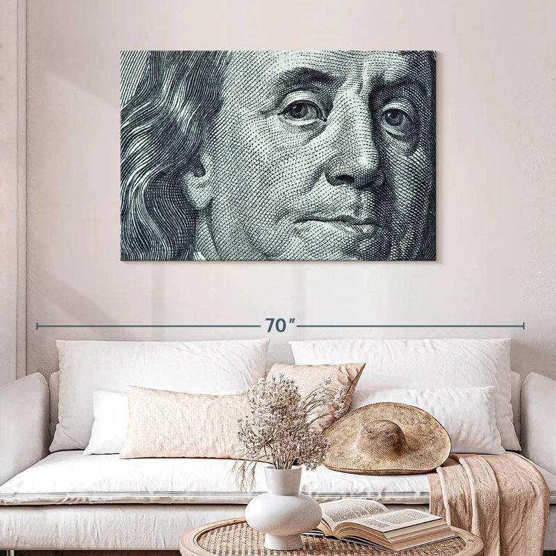 Leisha Benjamin Franklin, 30" H x 45" W