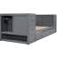 Lit de jour gris simple avec rangement pour accessoires pour cheveux, lit gigogne - Structure en bois robuste-350921458