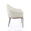 Chaise avec accoudoirs rembourrée en métal martelé Lalia-126080944
