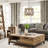 Marcus 4 - Light Wood Dimmable Drum Chandelier