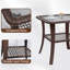 Ensemble de 3 chaises pivotantes avec table d'appoint-1993299041