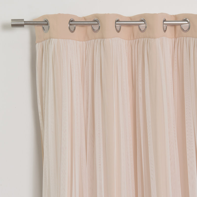 Yacine Blackout Single Curtain Panel, Indie Pink