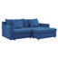 84.6" L-Shaped 2-Piece Linen Sofa and Chaise Sectional-2097235613