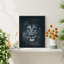 «Strongest Heart Brave Inspirational Lone Lion King» sur papier-98299118-98299119