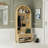 70.88-Inch Natural Color Farmhouse Style Wooden Coat Rack With Four Hooks - Suitable For Hallway, Foyer, Living Room, And Entryway Storage-1906071640