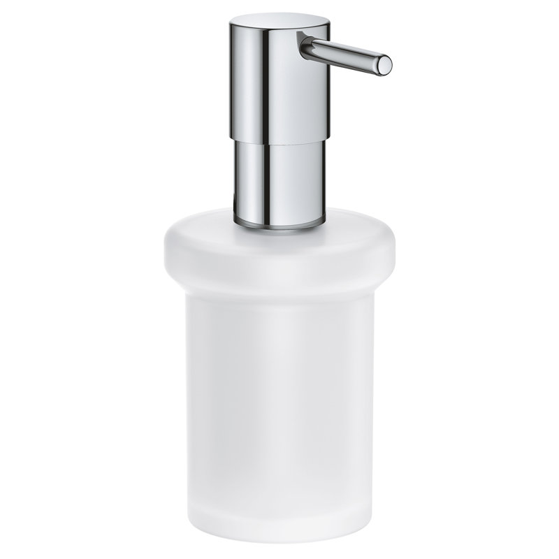 Chrome and White Modern Soap Dispenser