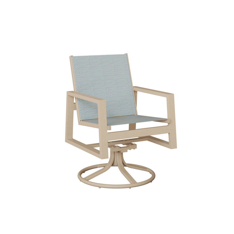 Chaise berçante pivotante berçante Vida de Berlin Gardens, Interlock Calypso, Luna multicolore