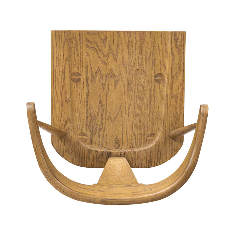 Garth Solid Wood Bar Stool, Sandy Oak, Bar Stool (29" Seat Height)