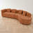 2 - Piece Modular Chenille Upholstered Sectional-1712476008