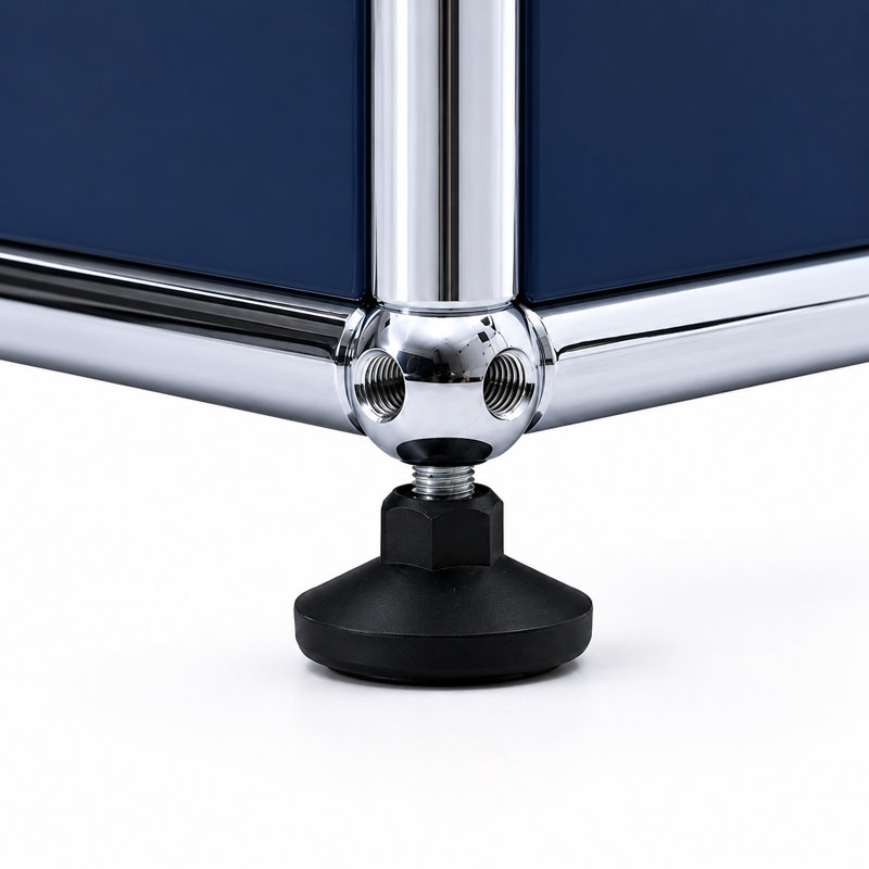 Armoires de bureau modulaires en métal avec tablettes réglables, Blue