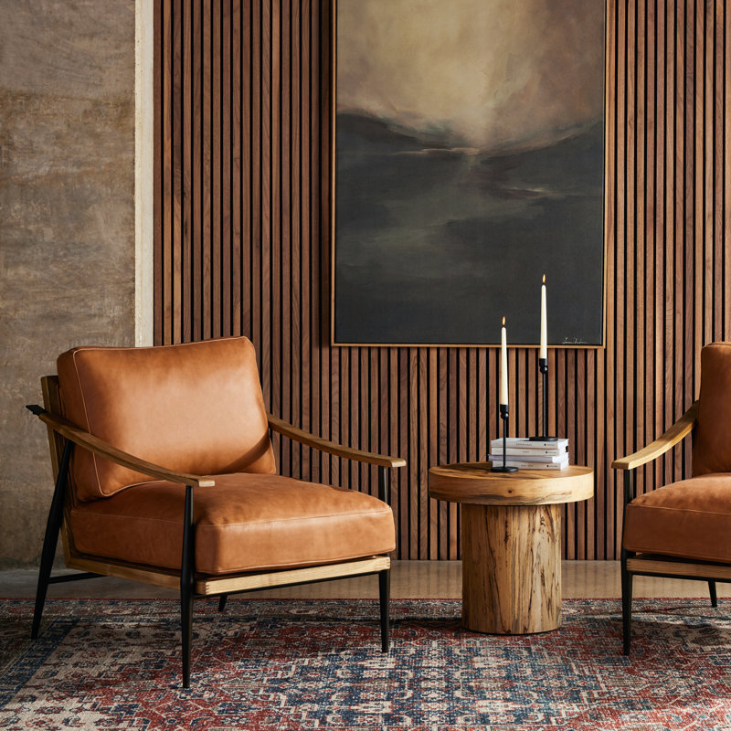 Kempsey Chair, Palermo Cognac Genuine Leather