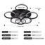 Cashon 63cm 7 - Blade Dimmable LED Ceiling Fan with Remote Control and APP-476135225