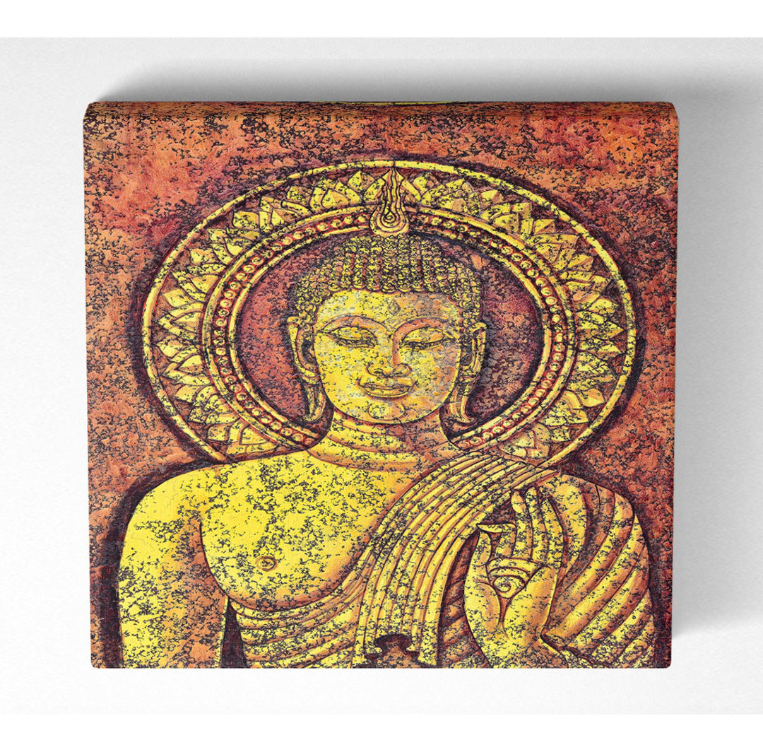 Leinwandbild Goldener Buddha 1 Platz