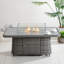 Table de foyer d'extérieur réglable en aluminium au propane-2086256583
