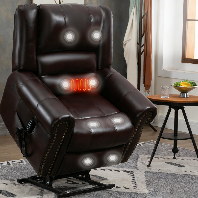 Fauteuil inclinable Power Massage, Brun