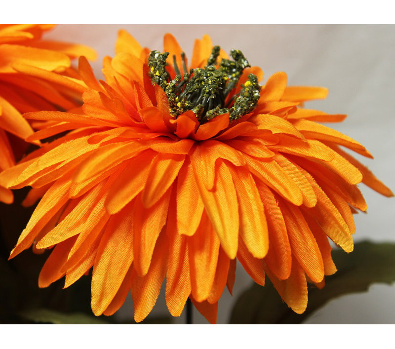 Bouquet de 7 tiges de fleurs artificielles pour bureau à domicile, mariage, décoration de restaurant, Or