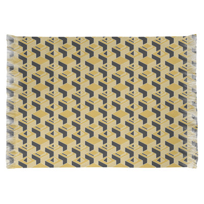 Chenille Geometric Indoor Rug